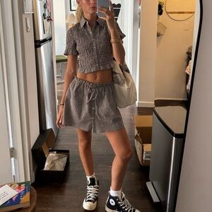 Zara Black and White checkered set